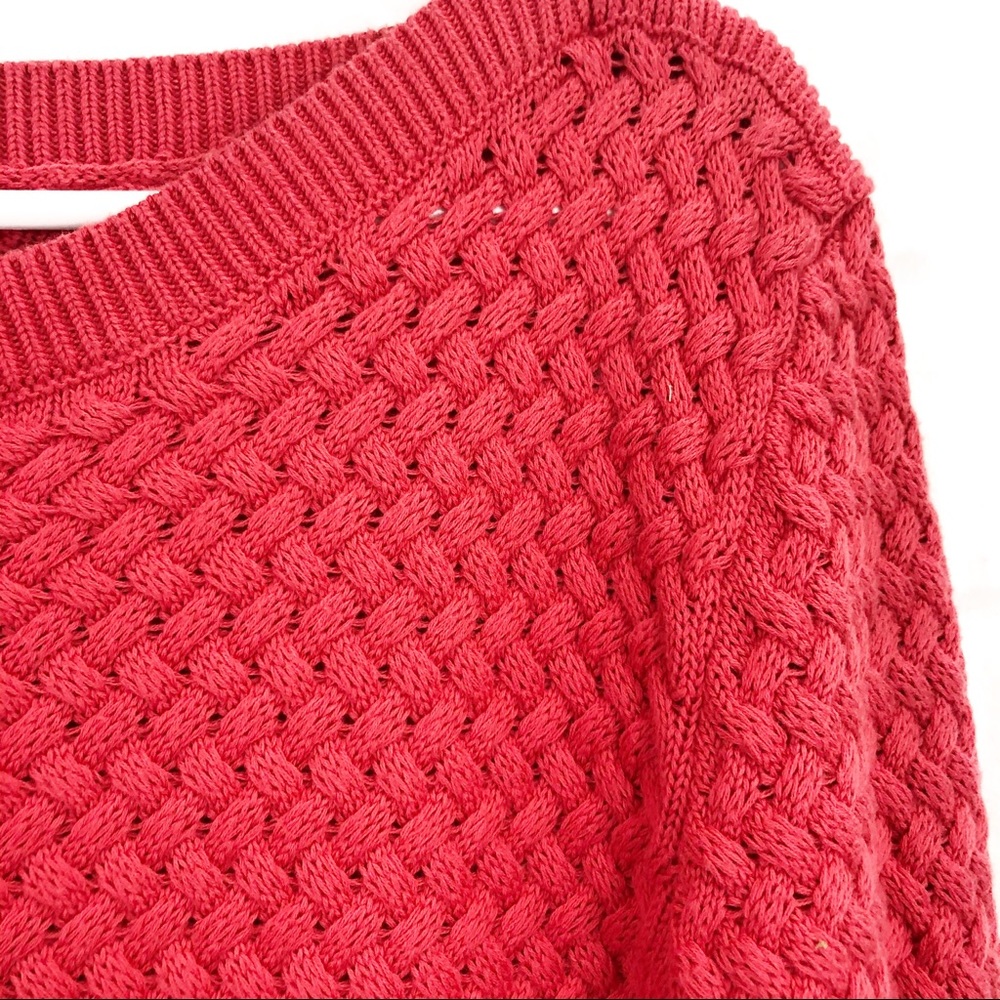 L.L. Bean coral boat neck sweater
